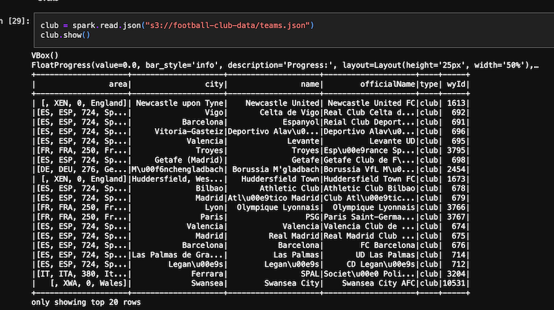 Club football micro-event data lake star schema